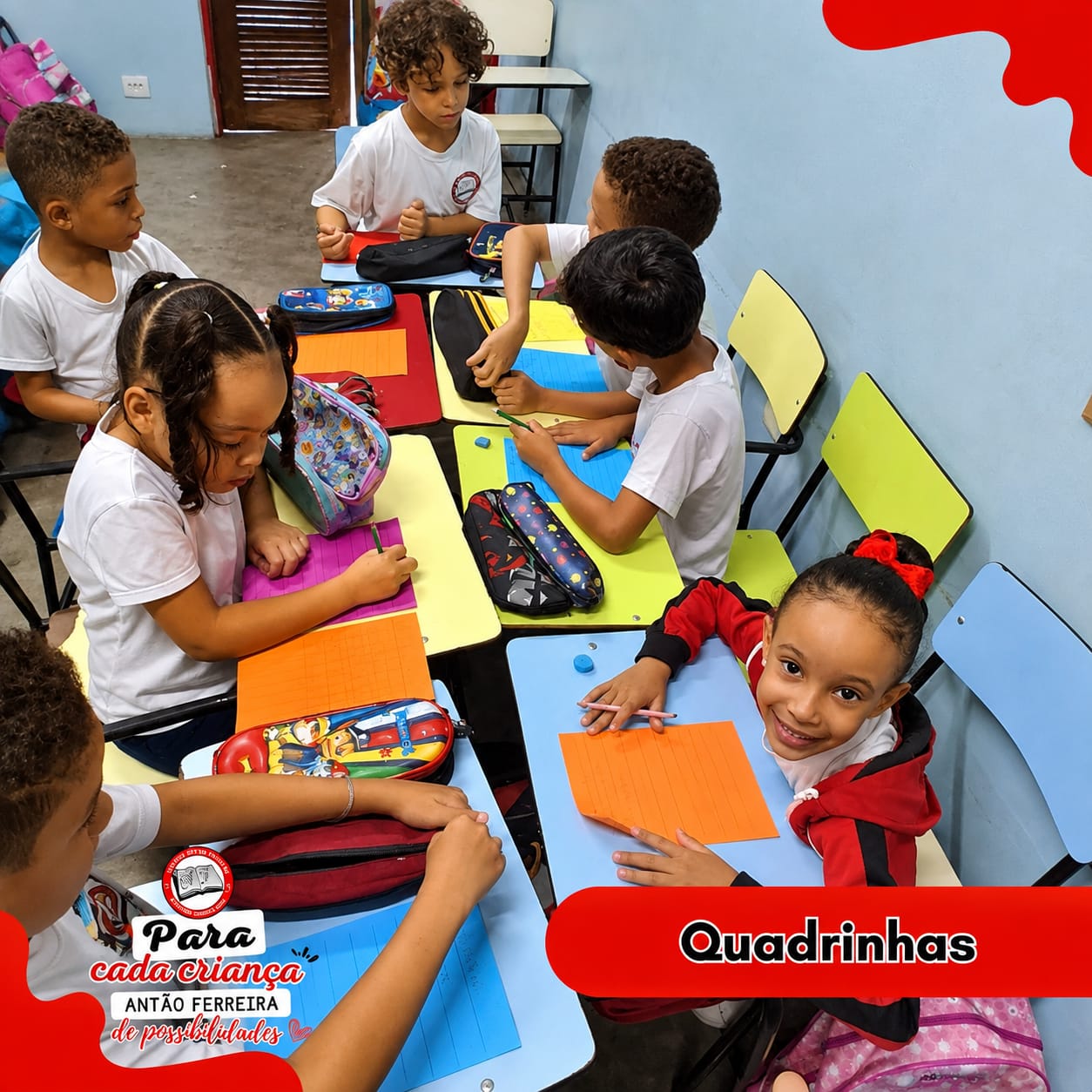 Atividade em grupo realizada pelos alunos
